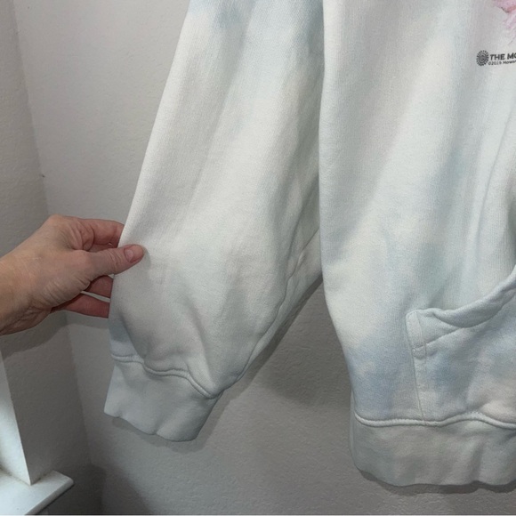 The Mountain unisex kitten selfie hoodie mint white tie dye Long sleeve hoodie - Picture 10 of 12